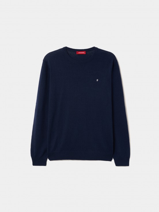 Pullover em linho e algodo