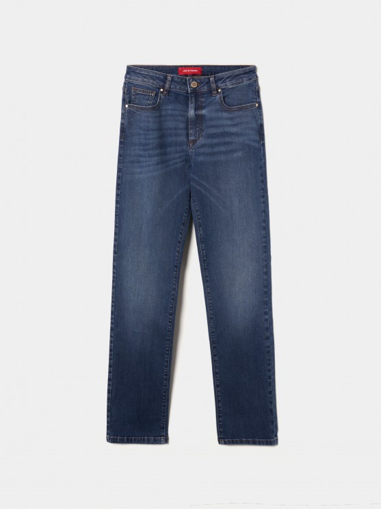 Regular fit denim pants