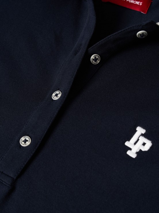 Polo piqu em algodo