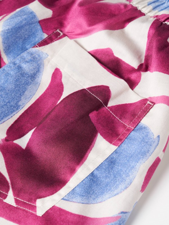 Printed pantaloon pants