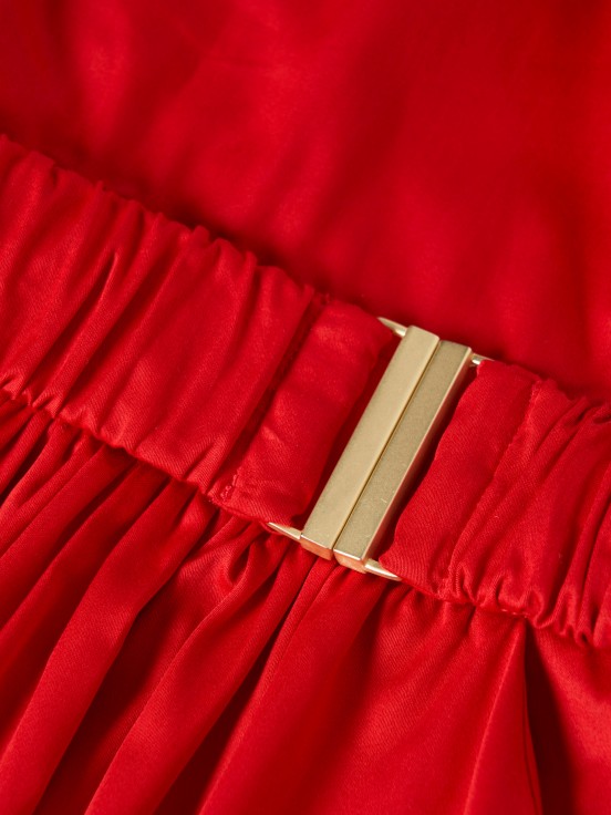 Vestido largo cruzado