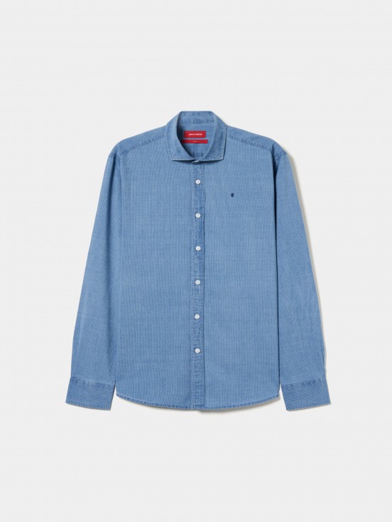 Camisa slim fit s riscas
