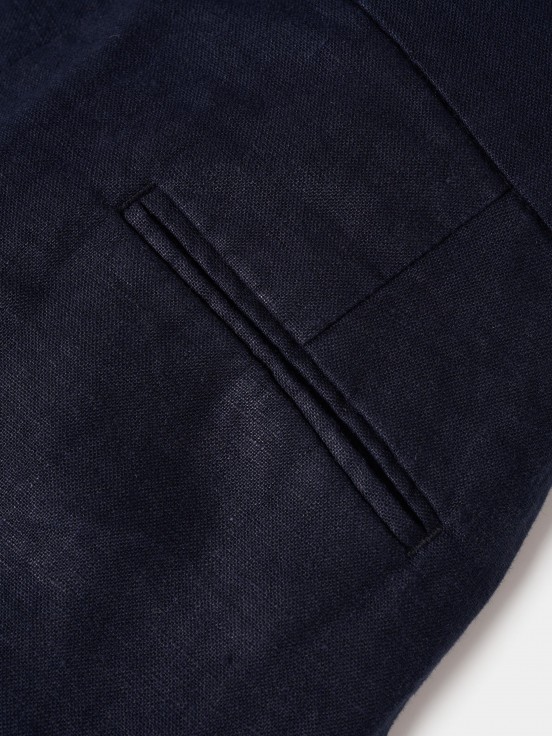 Pantaln ancho de lino