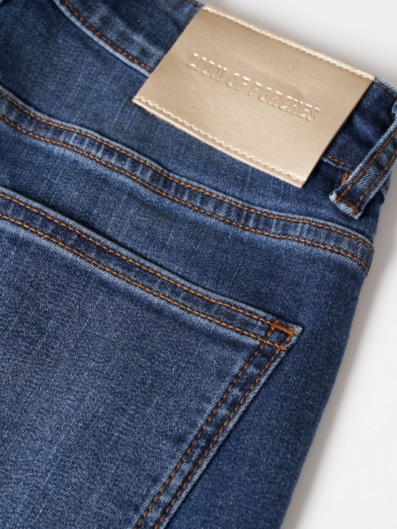 Regular fit denim pants