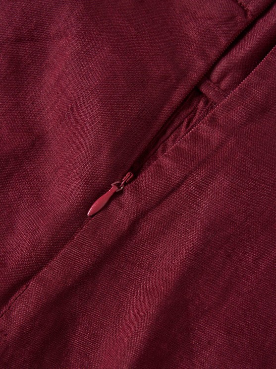 Linen wide leg pants