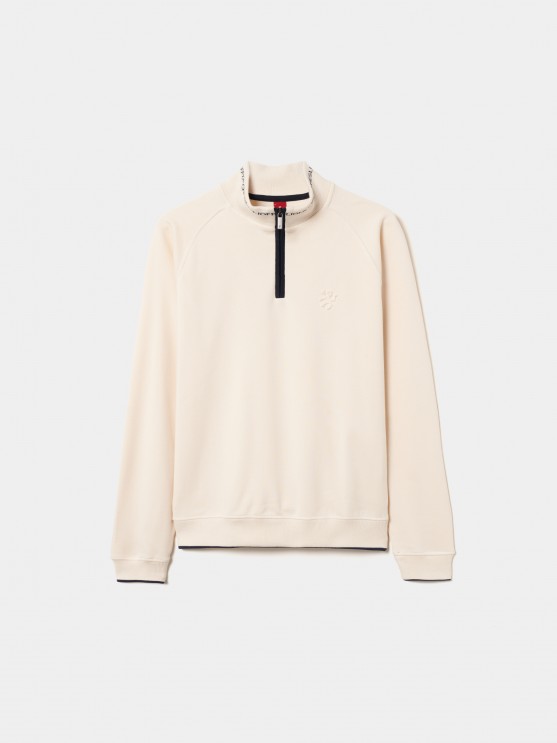 Sudadera de cuello alto con cremallera