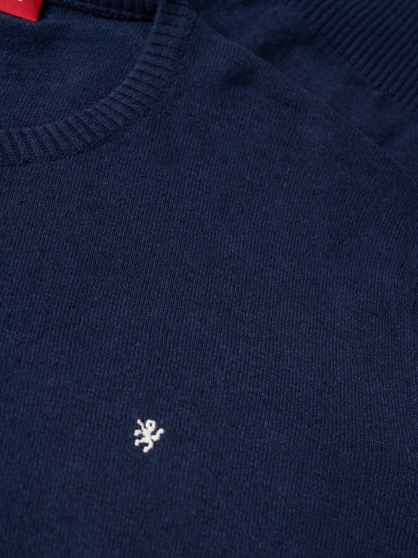 Pullover em linho e algod�o
