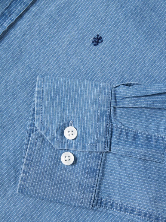 Camisa slim fit s riscas