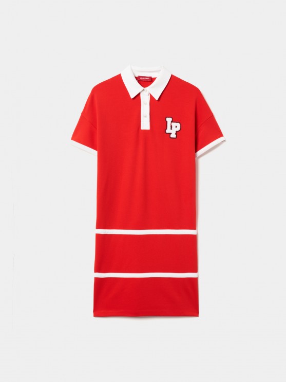 Short sleeve polo dress
