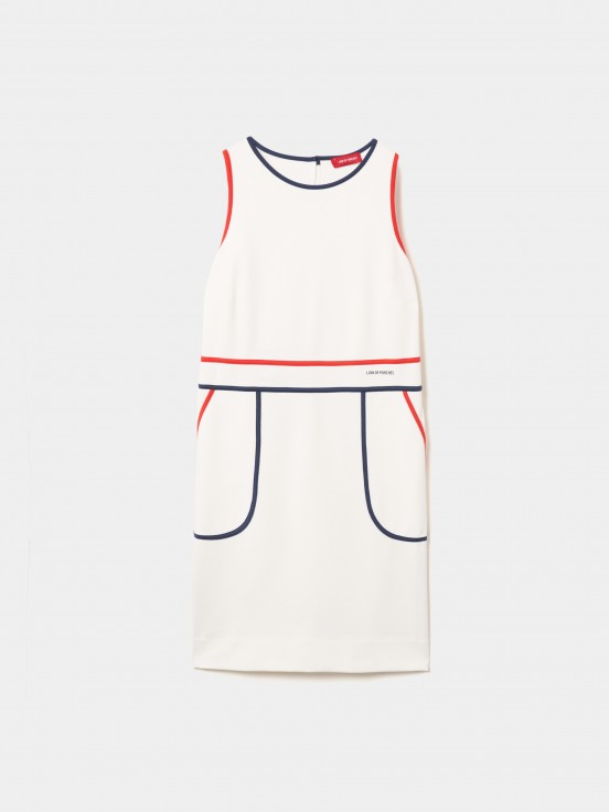 Vestido curto de malha