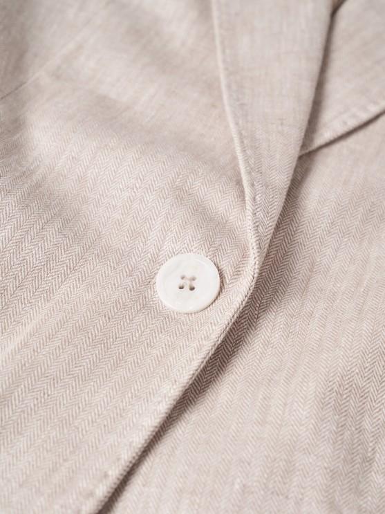 Linen and cotton blazer