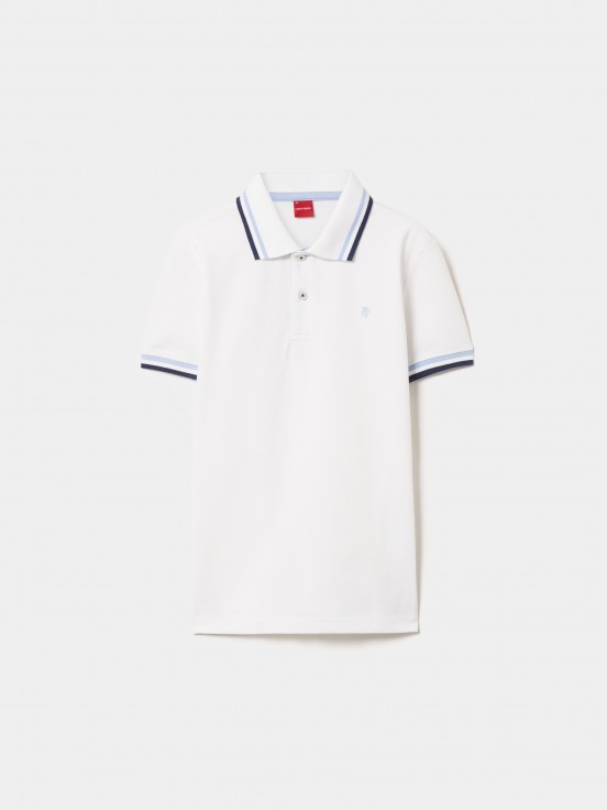 Polo de algodo com riscas