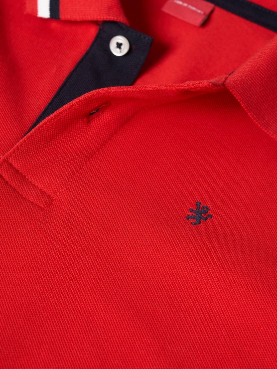 Polo de algodo com riscas
