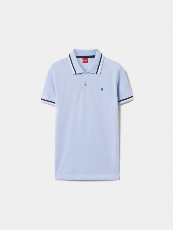 Polo de algodo com riscas