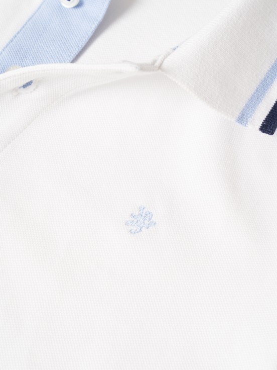 Polo de algodo com riscas
