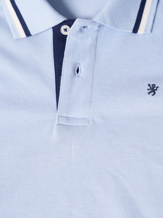 Polo de algodo com riscas
