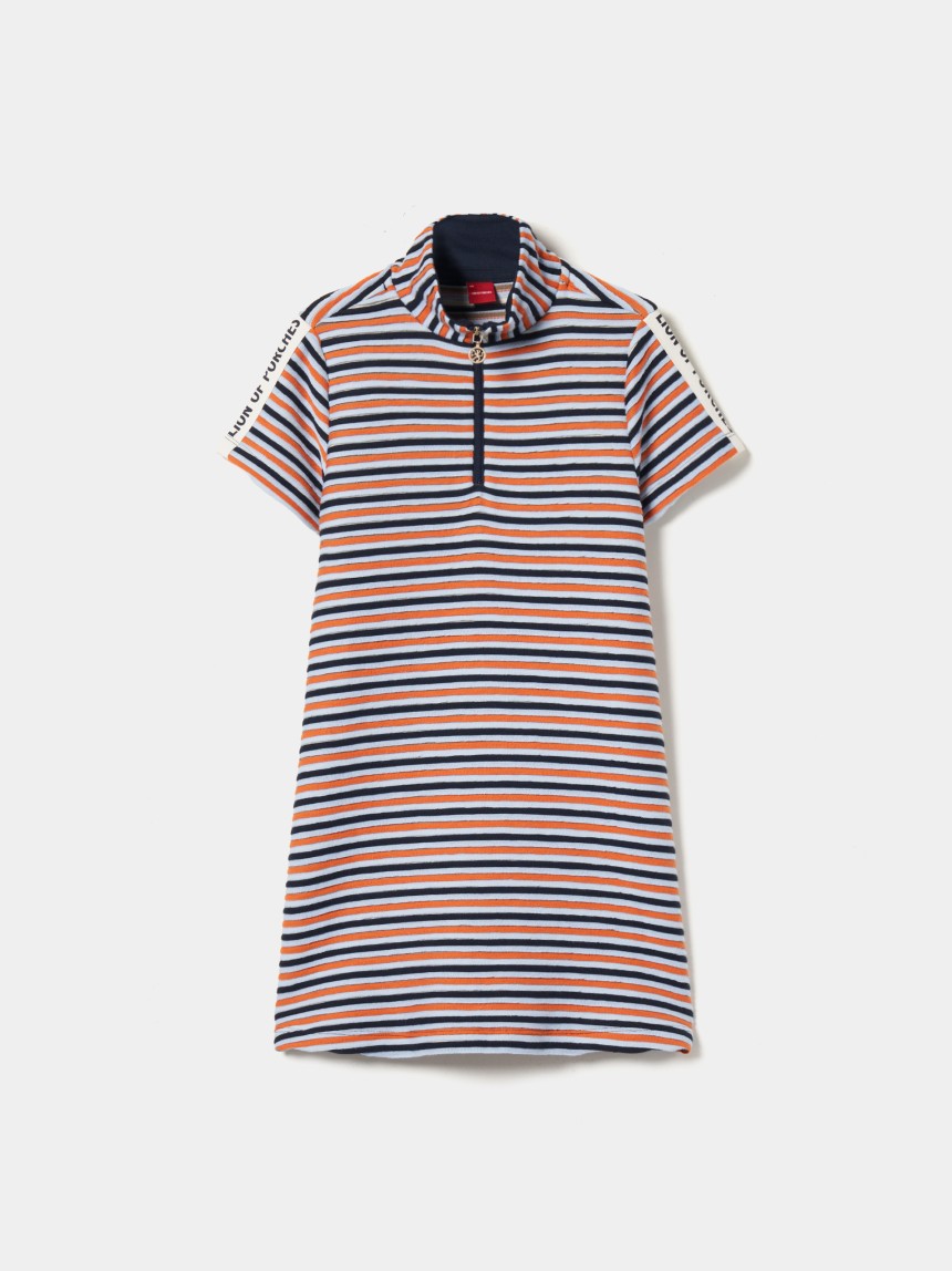 Vestido malha �s riscas