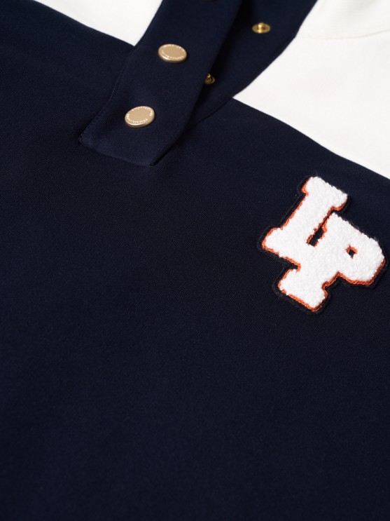 Sudadera bicolor manga corta