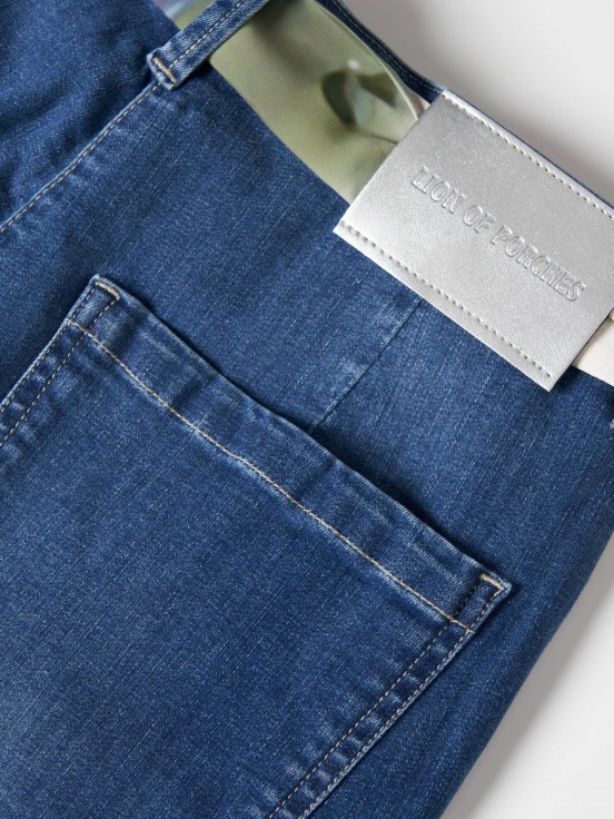 Calas denim com cinto