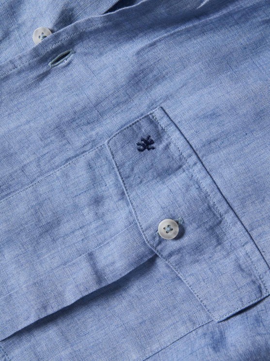 Short sleeve linen shirt