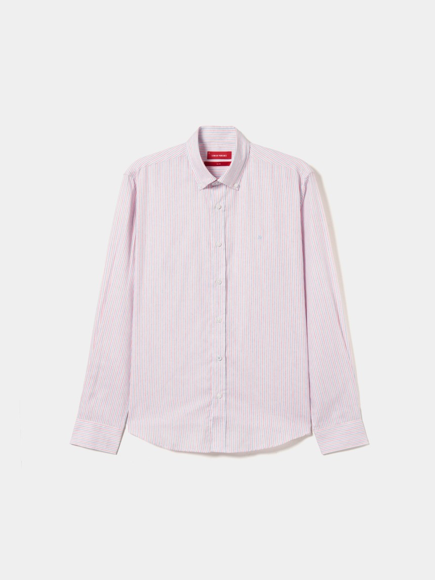 Striped slim fit shirt