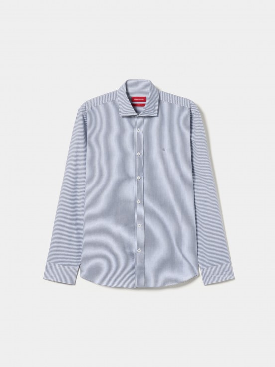 Camisa slim fit a rayas