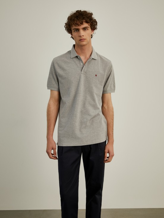 Basic regular fit polo shirt