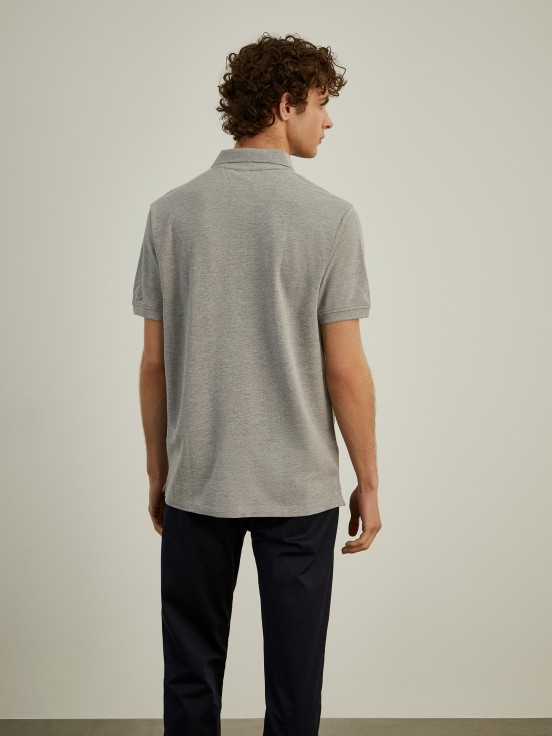 Basic regular fit polo shirt