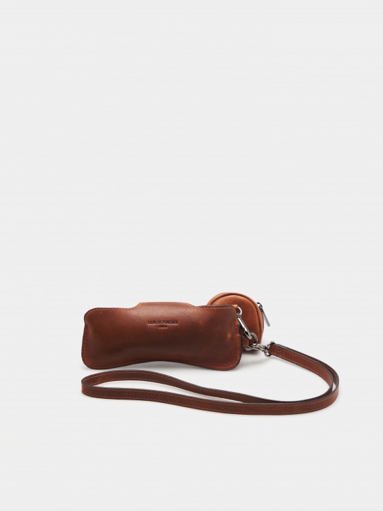 Leather glasses case