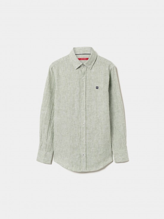 Camisa de lino y algodn