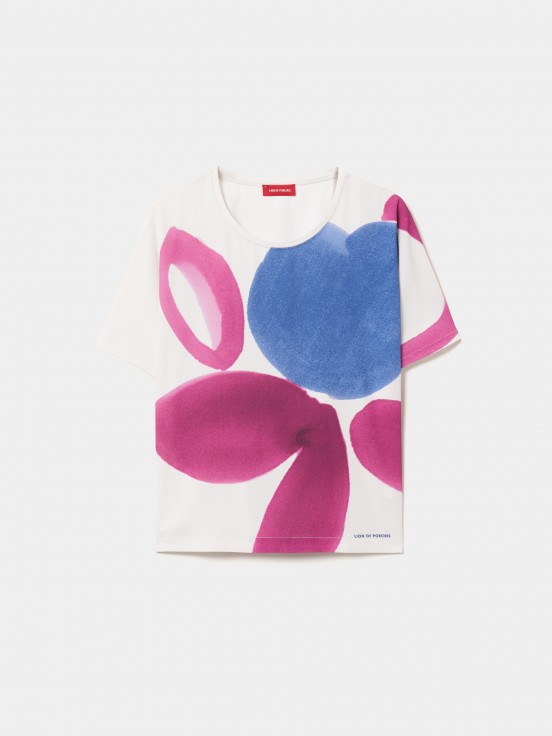 Blusa kimono com estampado