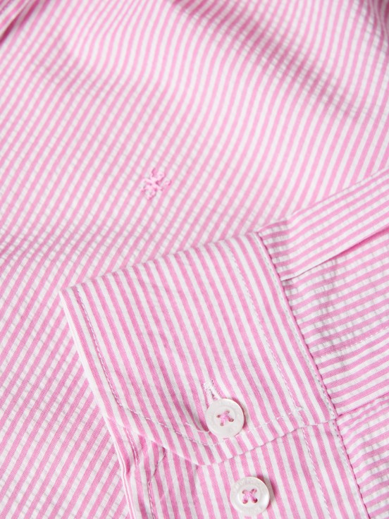 Camisa slim fit s riscas