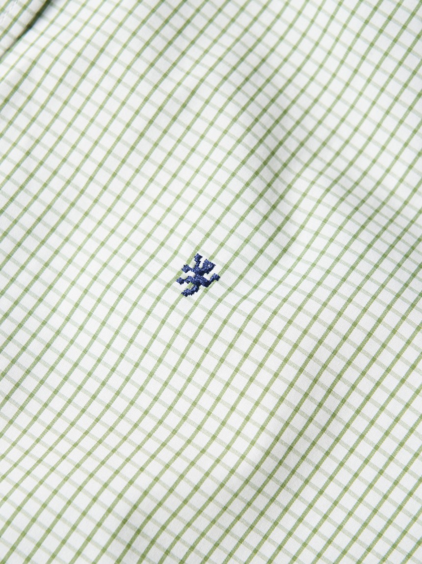 Camisa slim fit quadrados