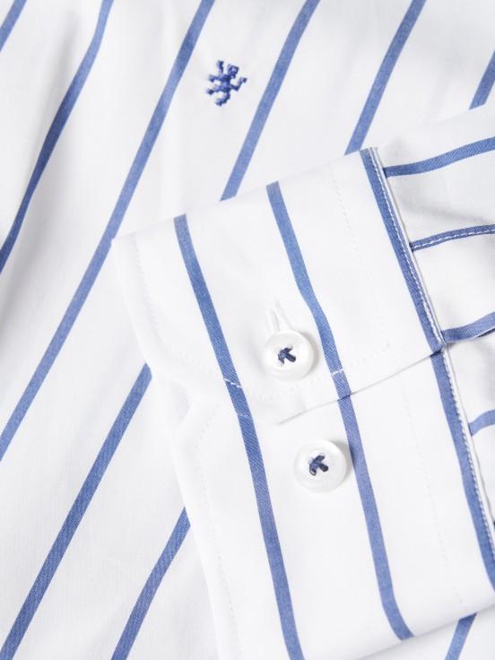 Camisa slim fit s riscas