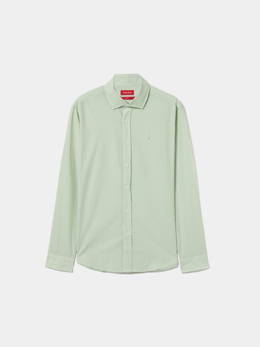 Camisa slim fit �s riscas