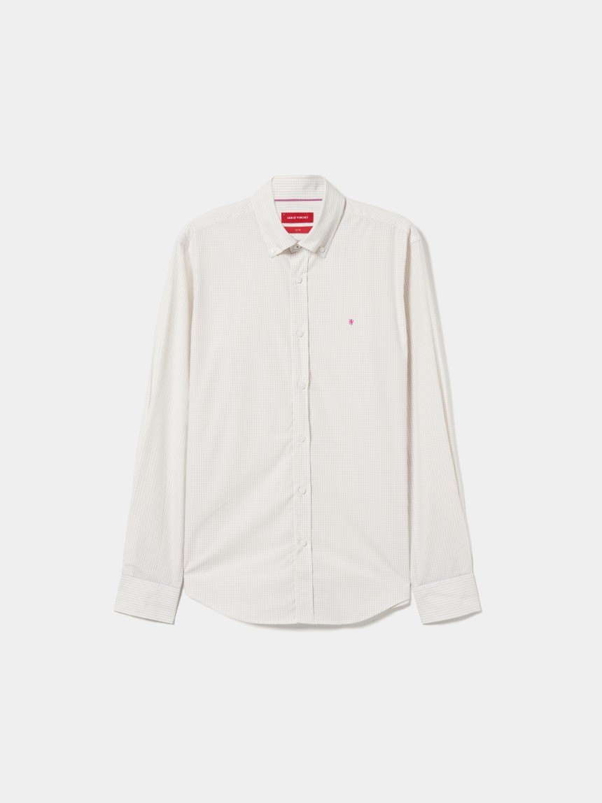 Camisa slim fit quadrados