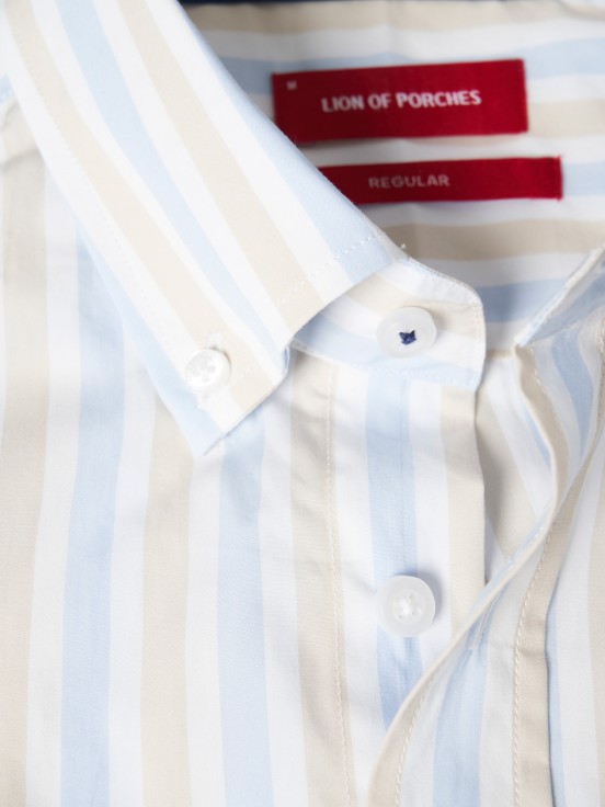 Camisa regular fit s riscas