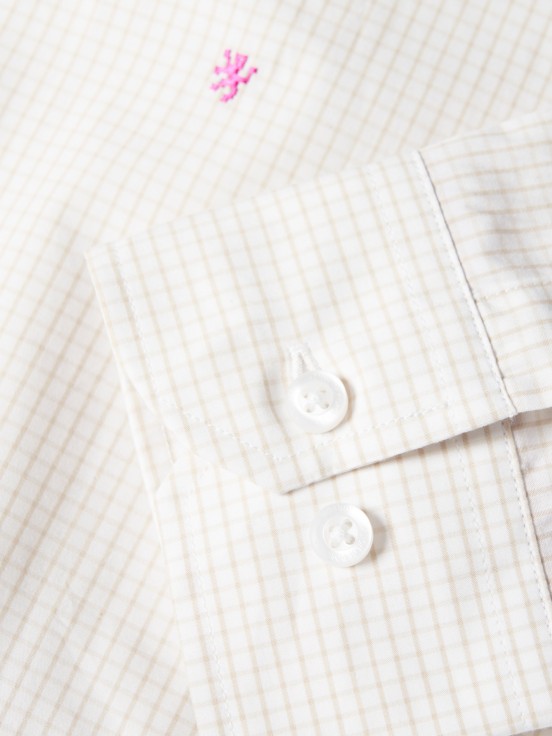 Camisa slim fit quadrados