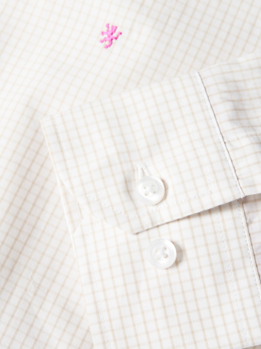 Camisa slim fit quadrados