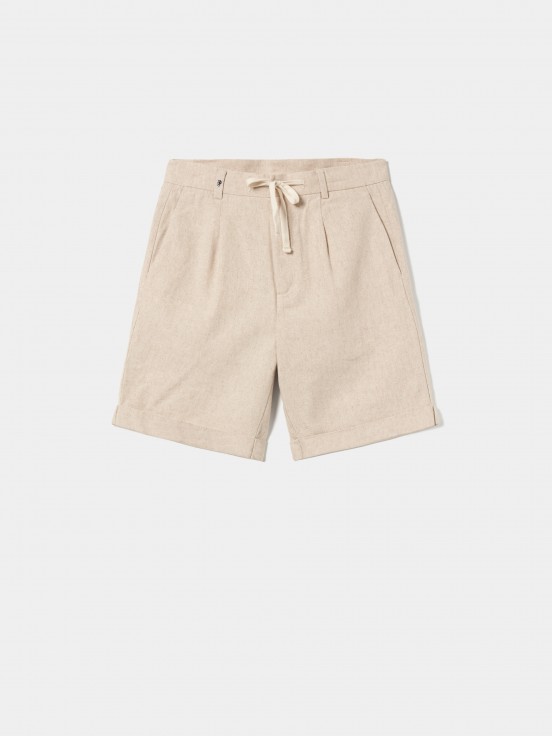 Bermudas de algodn/lino