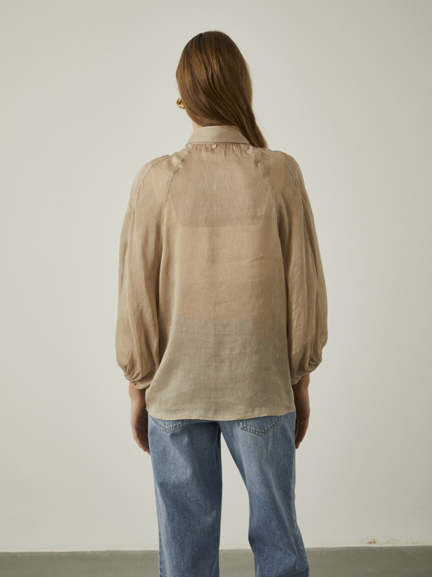 Linen and silk shirt