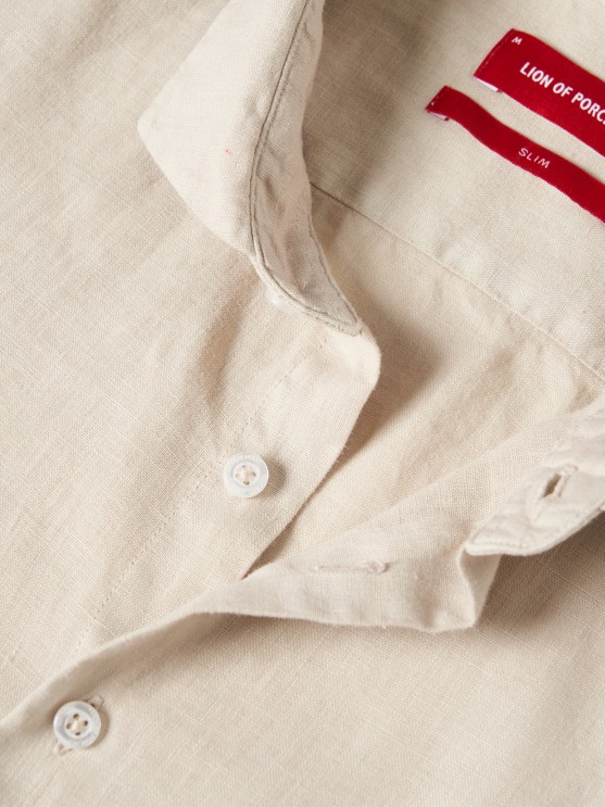 Slim fit linen shirt