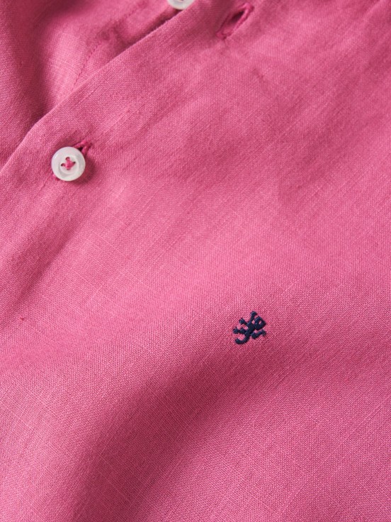 Camisa de linho slim fit