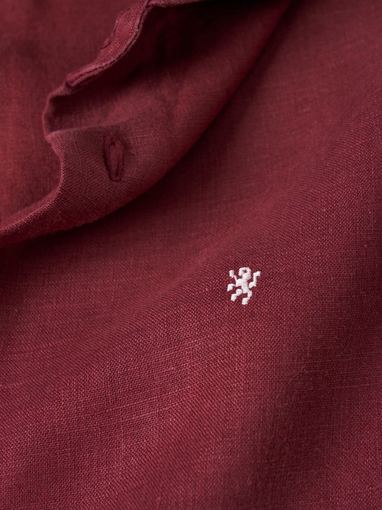 Camisa de lino slim fit