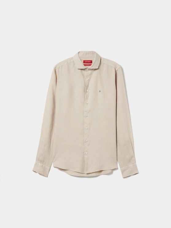 Slim fit linen shirt