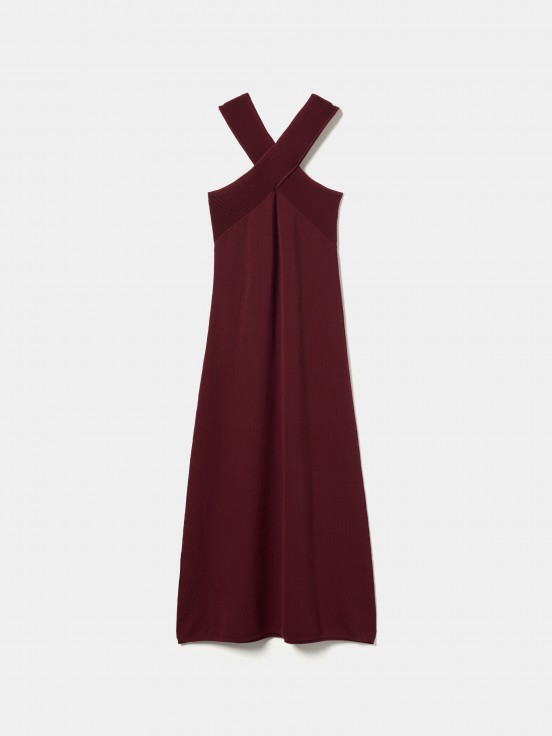 Vestido largo de punto