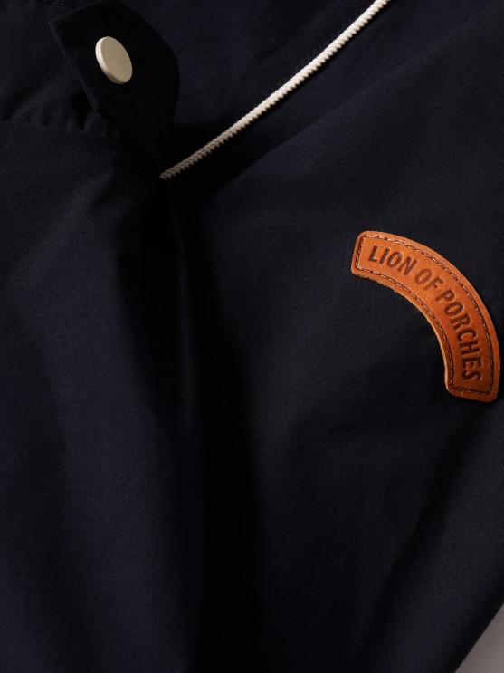 Bomber jacket with hood