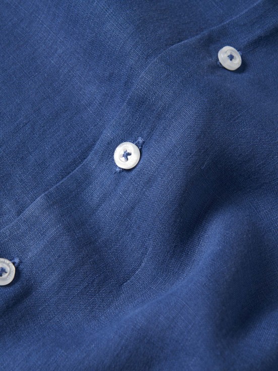 Camisa de lino slim fit