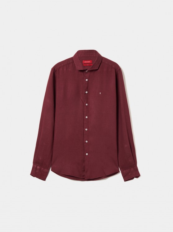 Slim fit linen shirt