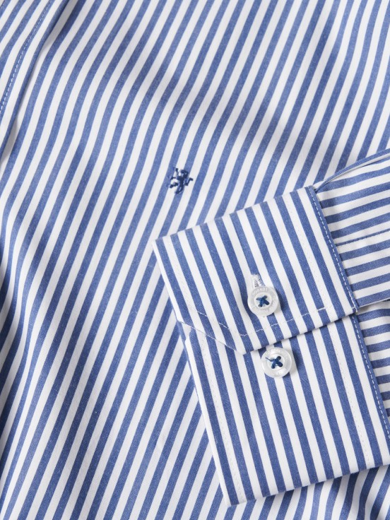 Camisa de rayas de corte regular